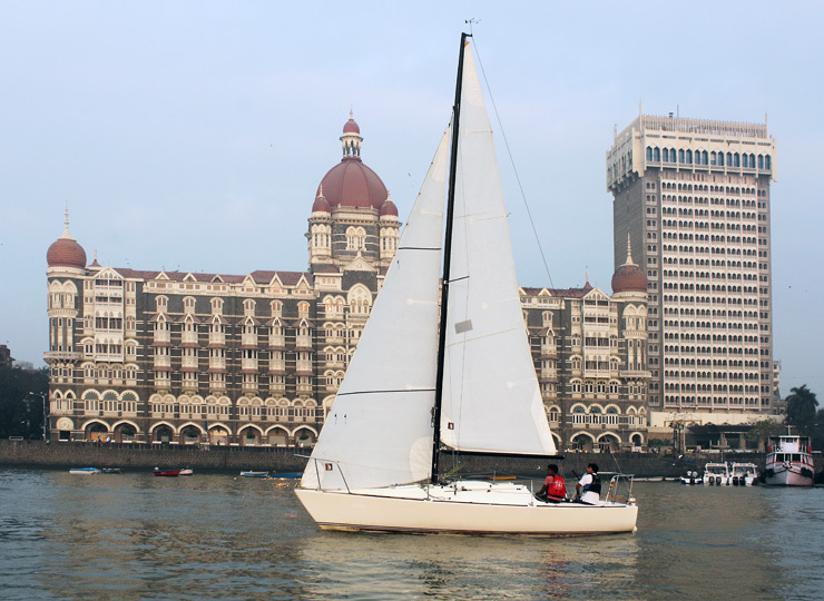 Sunset sailing Arabian Sea Mumbai